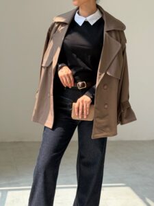 بارانی پرادا سگک دار